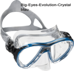 Tauchmaske die für eine optische Verglasung sehr gut geeignet sind